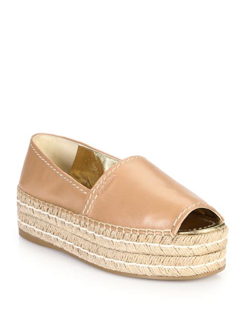 prada platform espadrille sneaker|prada peep toe espadrilles.